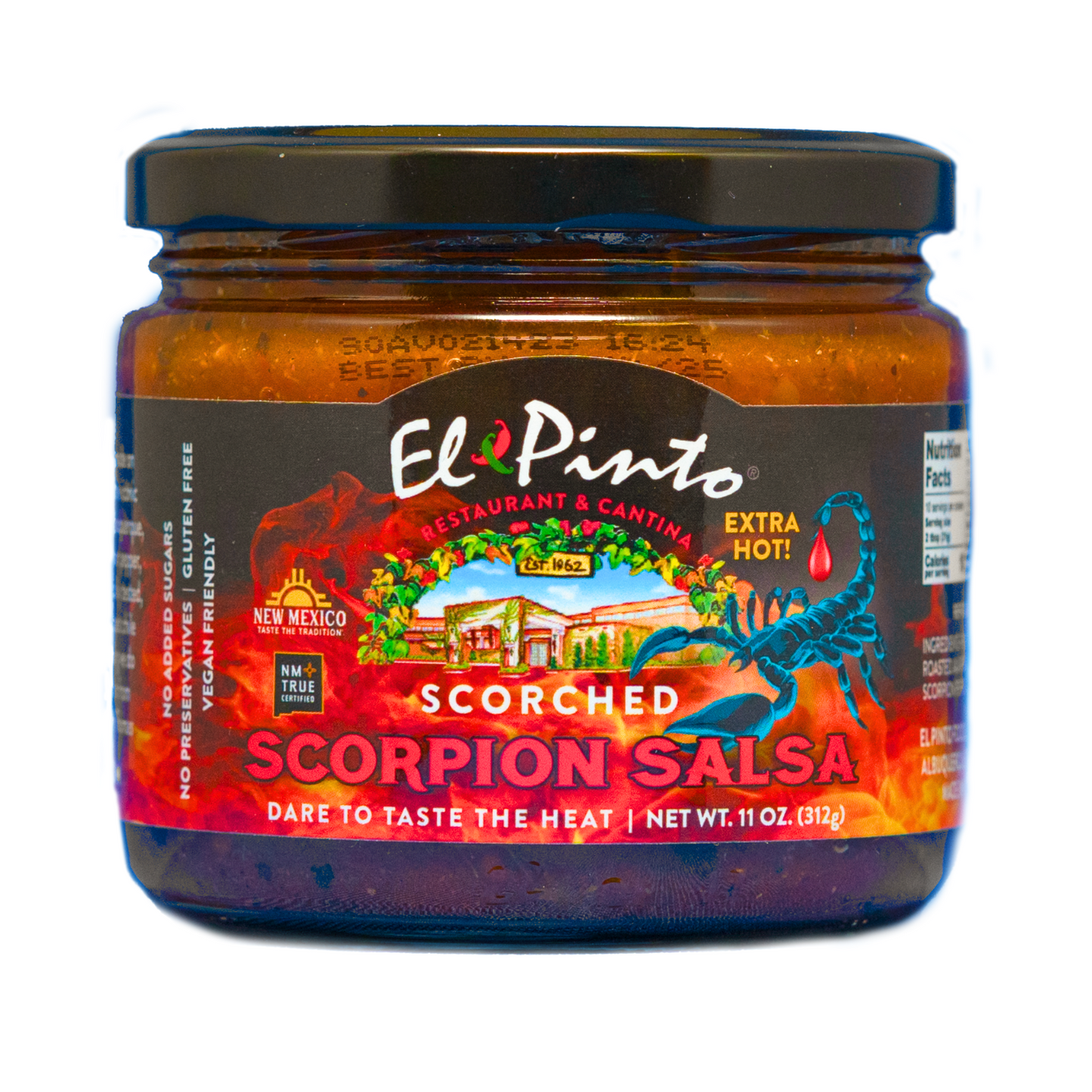 SCORPION SCORCHED SCORPION SALSA, El Pinto, 11oz