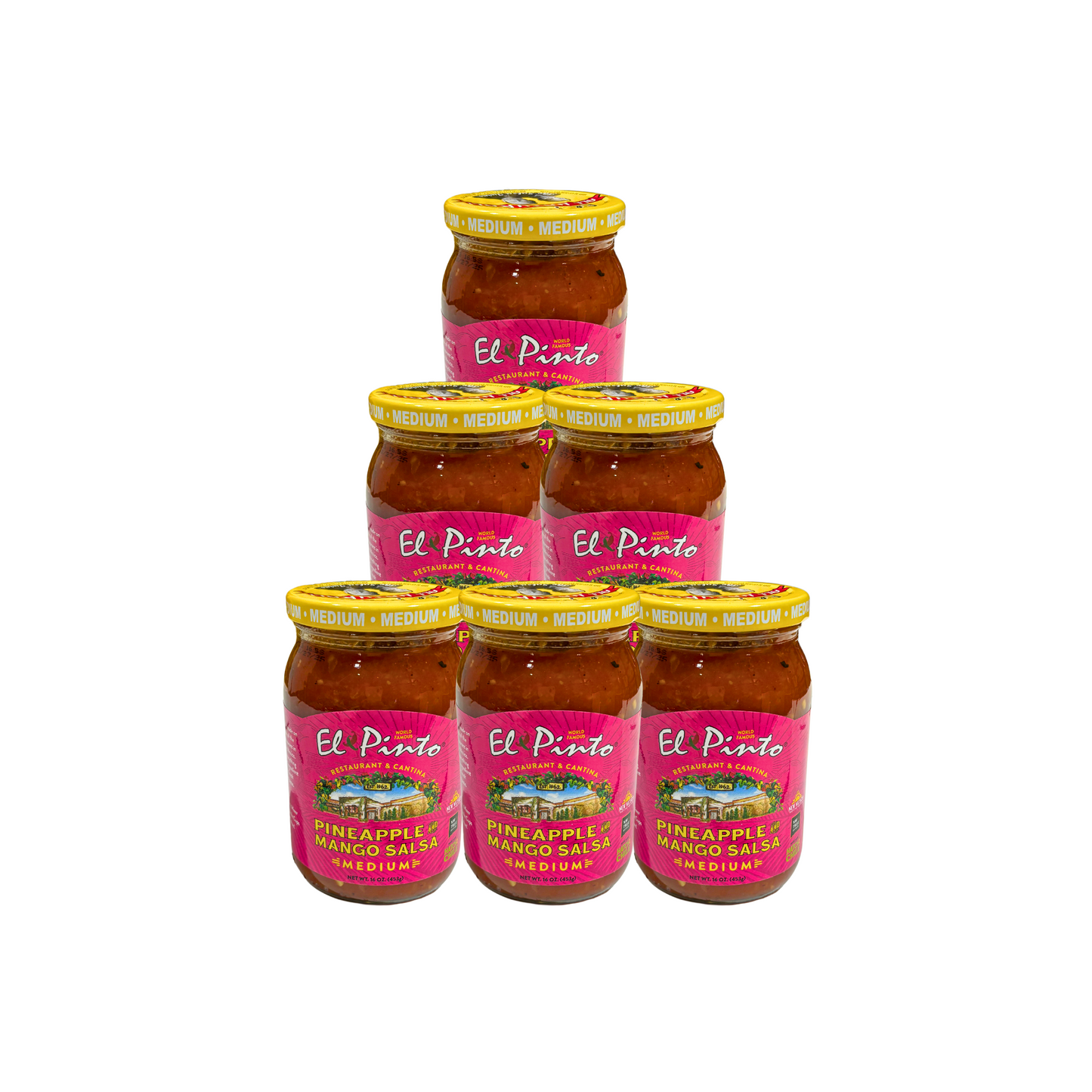SALSA, MEDIUM PINEAPPLE MANGO SALSA, EL PINTO