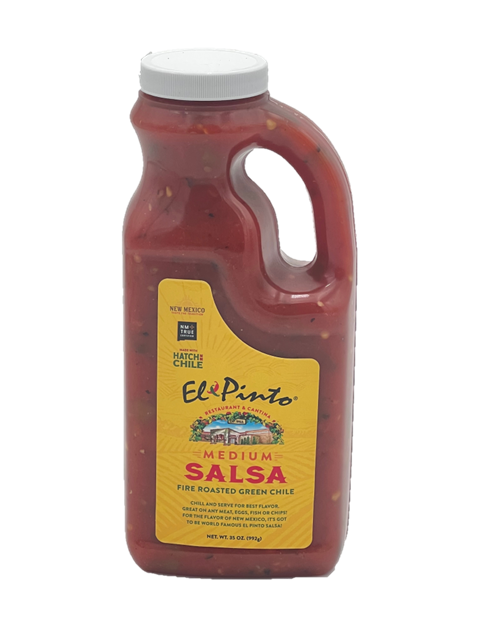 SALSA ORIGINAL (Mild, Medium, Hot), EL PINTO, 1 JAR, 16 OZ