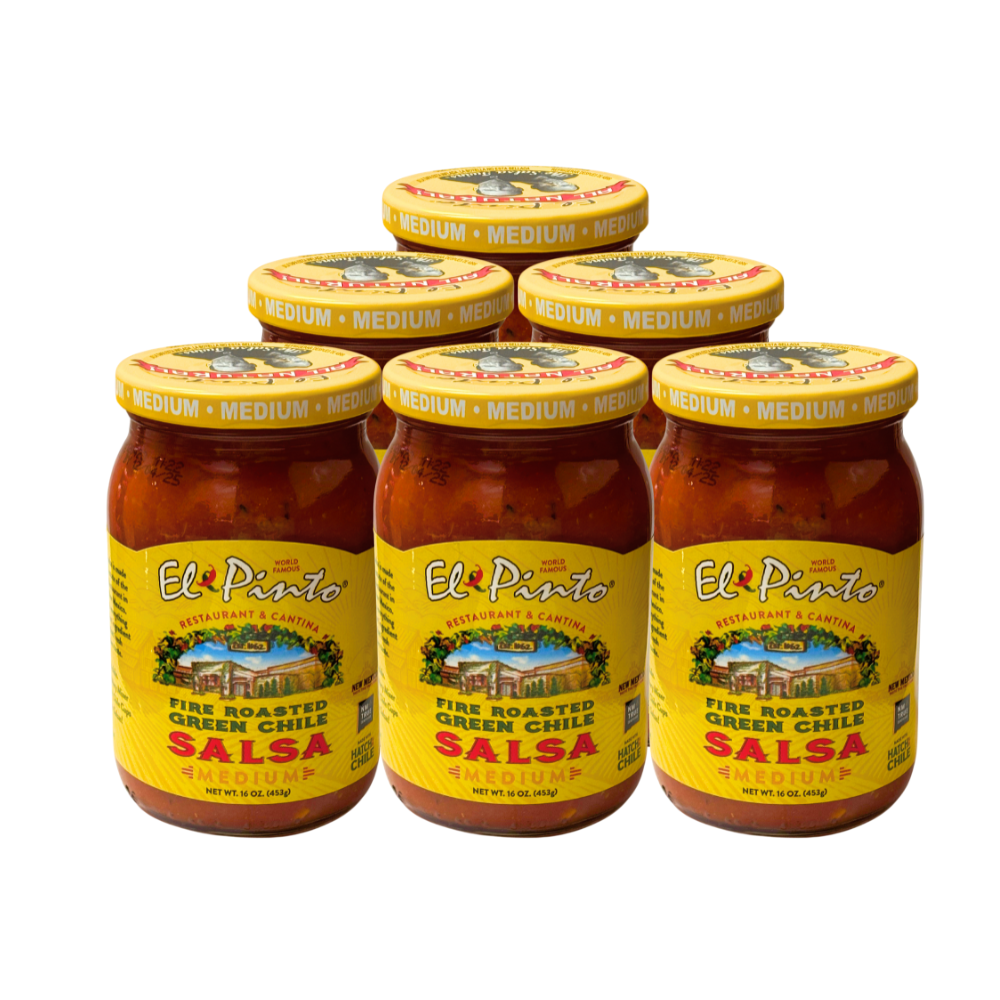 SALSA ORIGINAL (Mild, Medium, Hot), EL PINTO, 1 JAR, 16 OZ