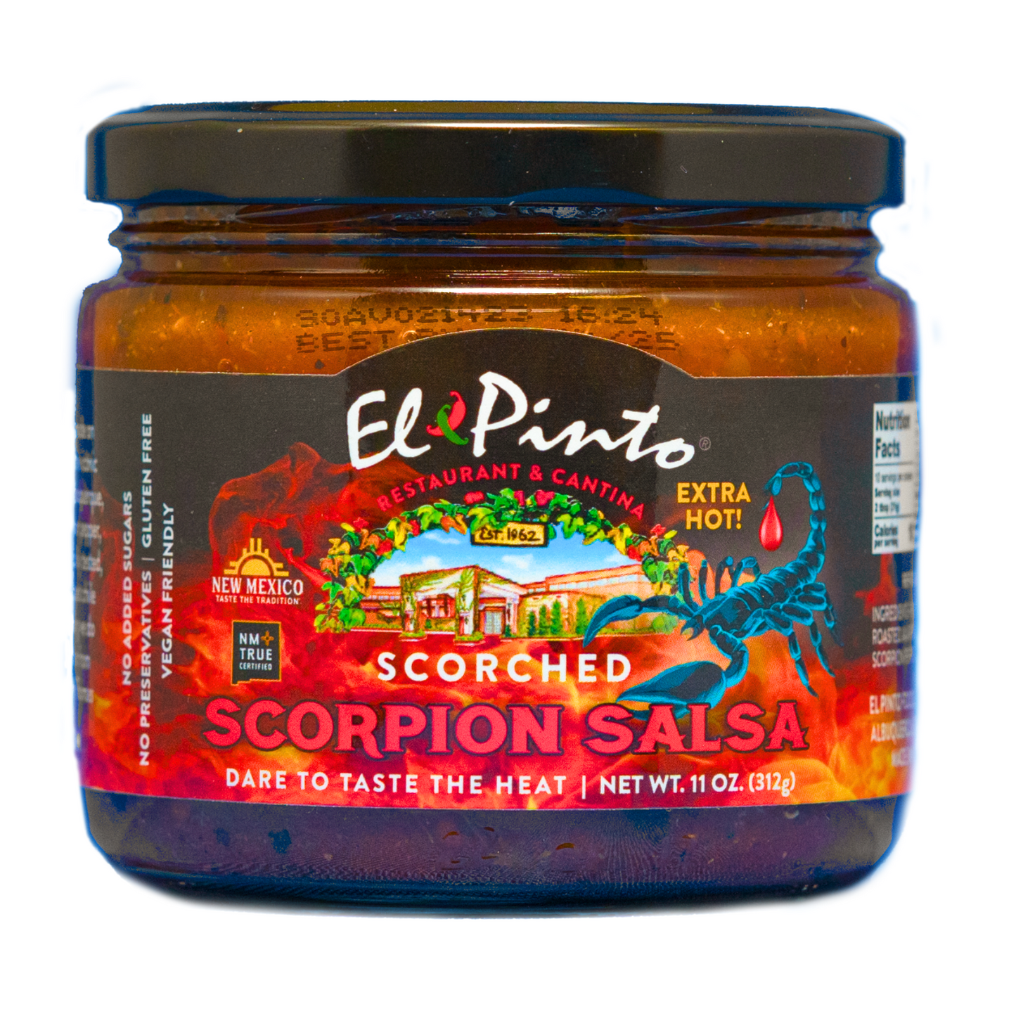 SCORPION SCORCHED SCORPION SALSA, El Pinto, 11oz