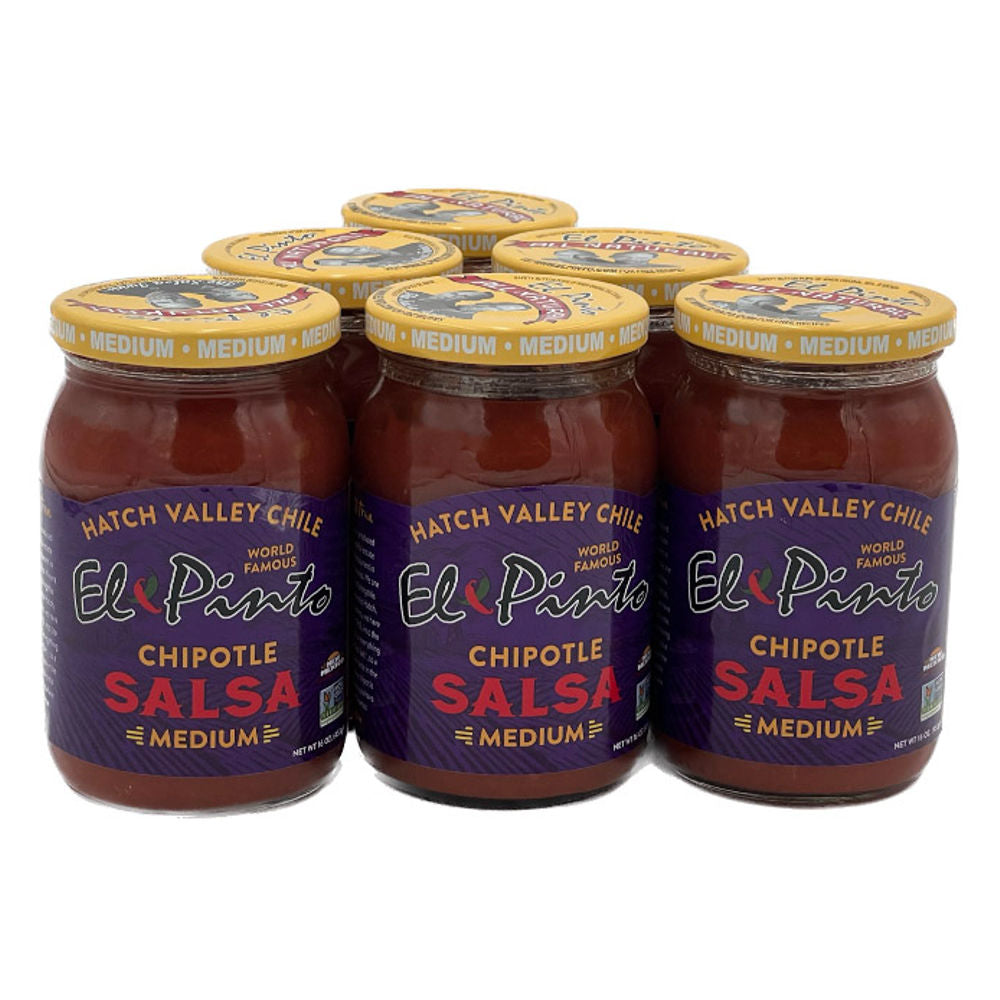 SALSA, MEDIUM CHIPOTLE SALSA, EL PINTO, 1 JAR, 16 OZ