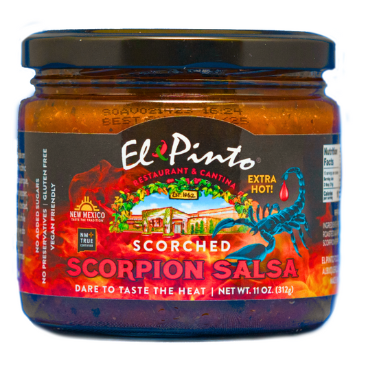 SCORPION SCORCHED SCORPION SALSA, El Pinto, 11oz