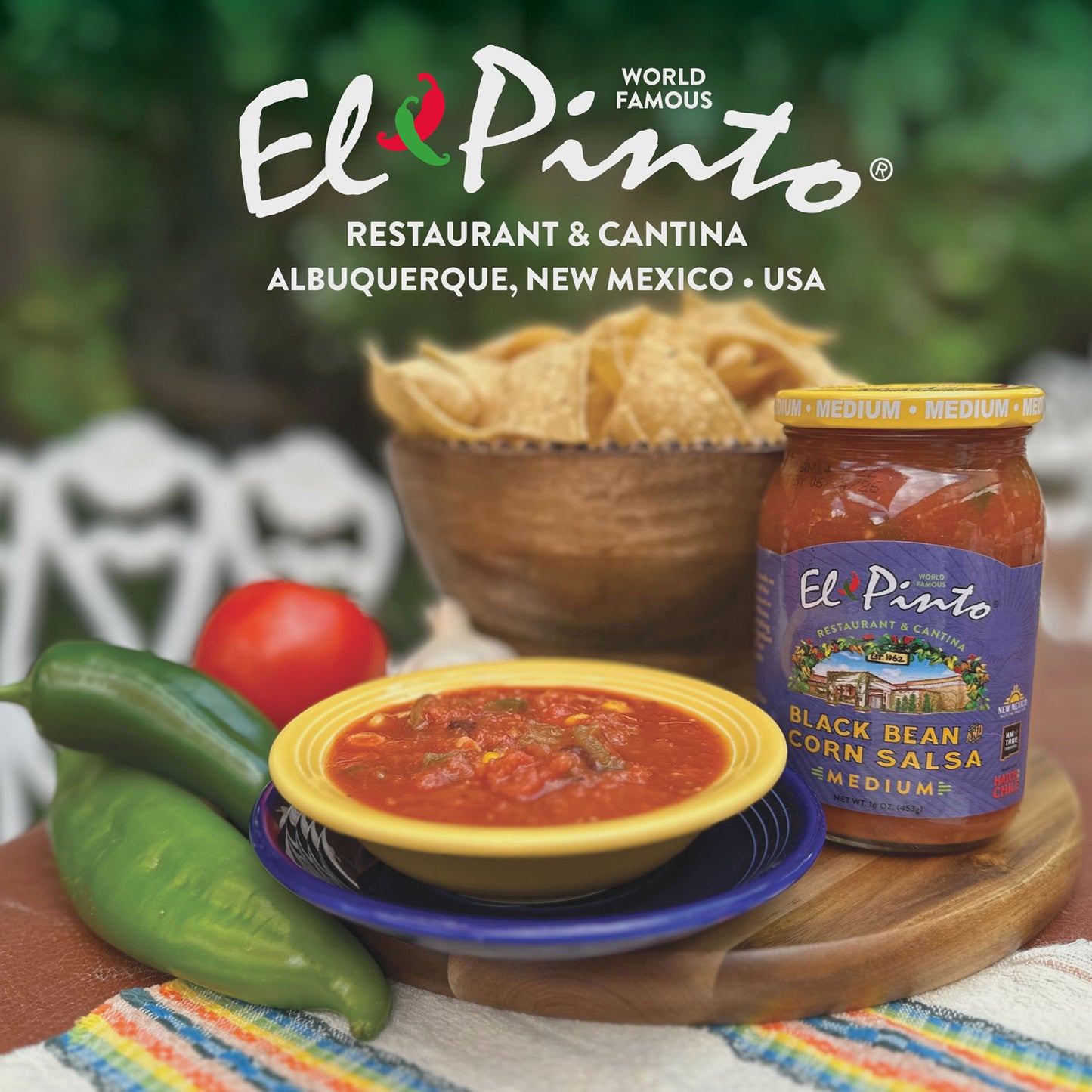 SALSA, MEDIUM BLACK BEAN AND CORN SALSA, EL PINTO